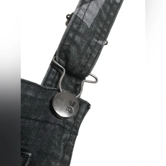 Hell Bunny Overall Skirt Womens Black Halloween Jackolantern Goth Spooky Size M - Picture 9 of 12